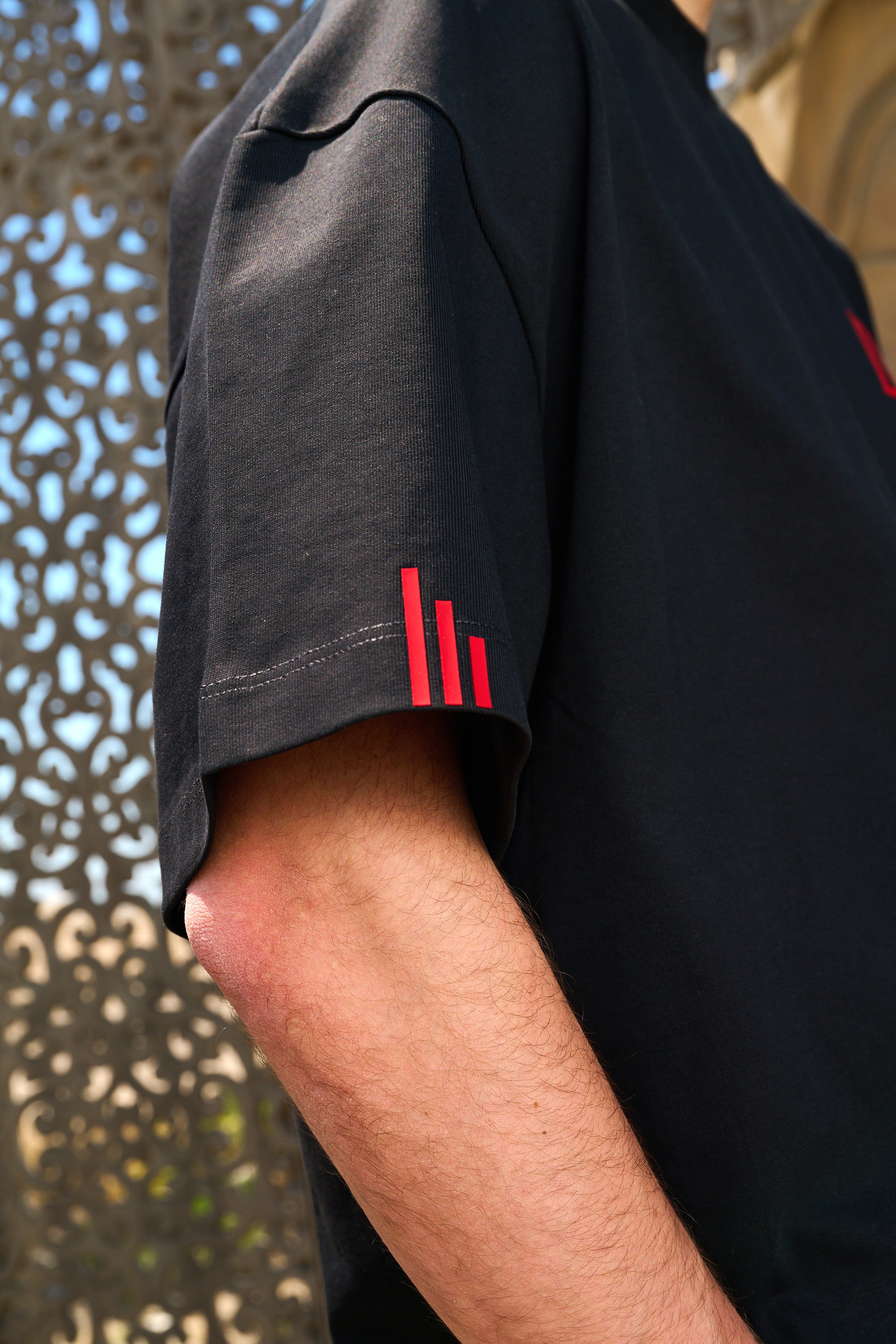 T-shirt oversize "The family Bound" - Nera